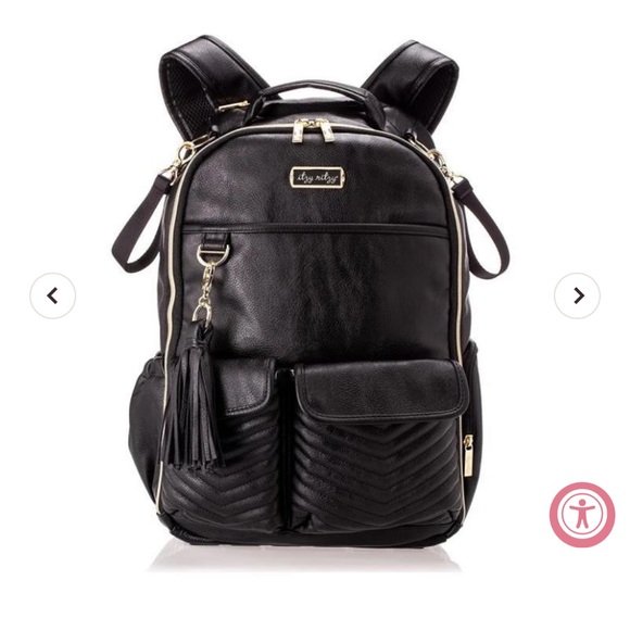 Itzy Ritzy Handbags - Itzy Ritzy • Diaper Bag Boss Backpack • Rock & Roll • Black